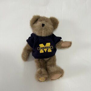 Vtg Boyds Bear plush toy 10" University Of Michigan Wolverine football 1988-2004